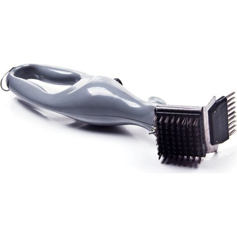 Brosse de barbecue en acier inoxydable, brosse de nettoyage de gril, brosse de nettoyage de la suie et des taches (ensemble opp deux), (1/3)