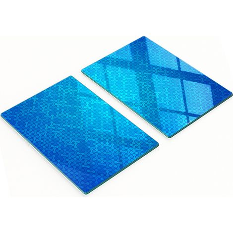 Tablas decorativas de vidrio para cortar y servir, diseño abstracto, 2x40x52 cm (1/5)