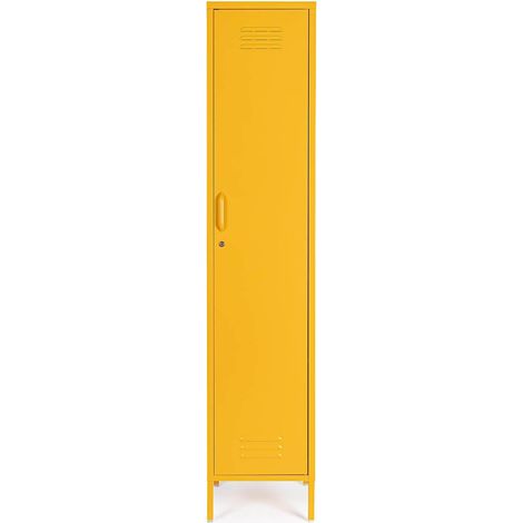 Armoire en acier avec 4 étagères réglables 46x38x185 Cambridge YES - Jaune (1/5)