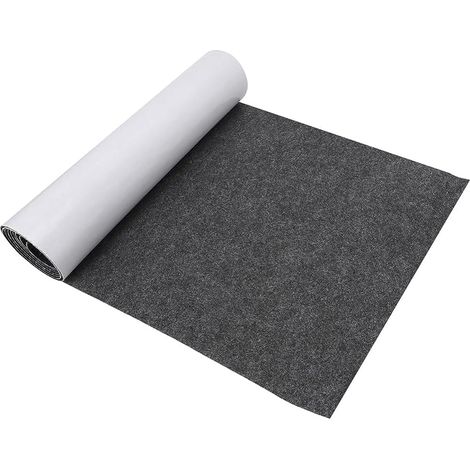 Feutrine Autocollante Gris 1mm, 20×200cm Rouleau Feutrine Tissu Autocollant Découpé sur Mesure aux Pieds de Canapé, Pieds de Table, Pieds de Chaise, de Boîte DIY, Cadre Photo, Dessous de Verre (1/5)