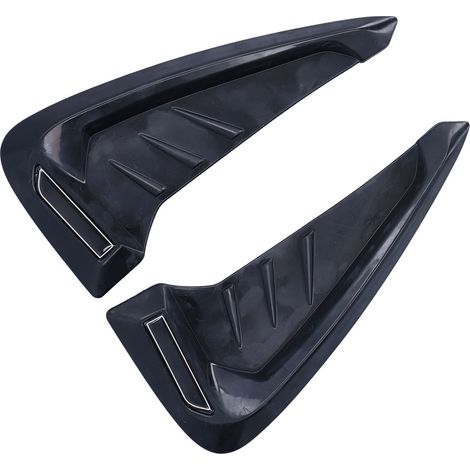 2 pers. Caches d'aération latérale de carrosserie noirs, garnitures auto universelles, accessoires décoratifs (1/5)