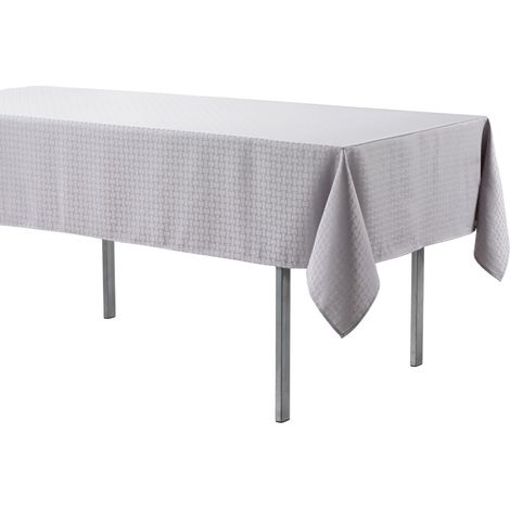 Nappe rectangle Maillon Gris 140 x 300 cm