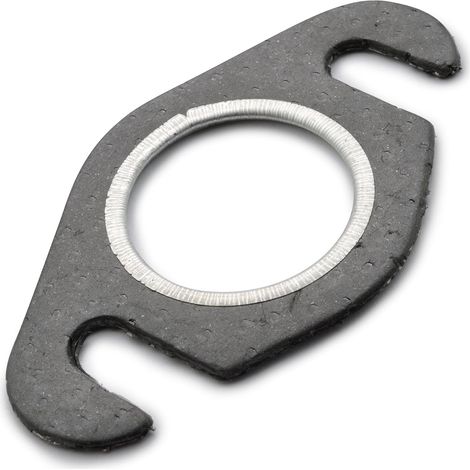 Auspuffdichtung Ø25 mm, 2 offene Löcher, 48 mm Mittenabstand für 50-cm³-Roller (Yamaha, BW, MBK, Booster, Nitro, Aerox, Mach-G, Jog-R, Ovetto, Malaguti, F10, F12, F15, Aprilia, SR, CPI) (1/5)