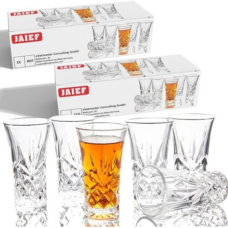 Set di 6 robusti bicchierini da shot con base pesante (1/5)