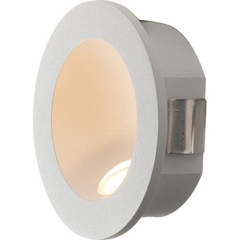 "Segnapassi LED ad Faretto ad incasso per esterno ONYX rotondo bianco. 2W 4000K (luce naturale)" (1/2)