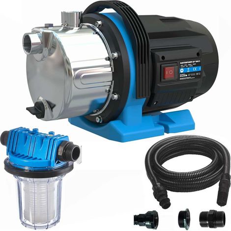 Güde Gartenpumpe GP 1045 E 1000 W, 4500 l/h, Wasserfilter Saugschlauch