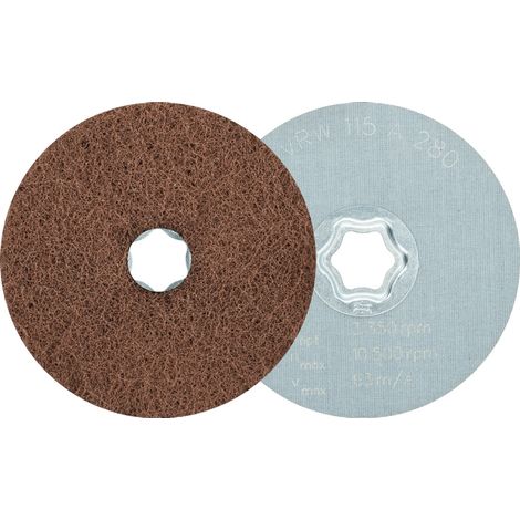 PFERD TOOLS COMBICLICK weiche Vliesronde CC Ø 115 mm A280 zum reinigen und satinieren mit Winkelschleifer 10 Stk (1/5)