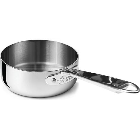 AGNELLI Casseruola Bassa Aluinox 3Ply con 1 Manico Inox 20x6 Cm