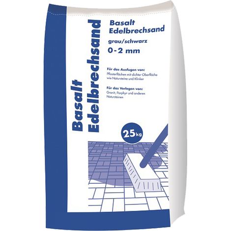 Edelbrechsand Basalt 0 - 2 mm 25 kg Fugenmaterial & Spielsand
