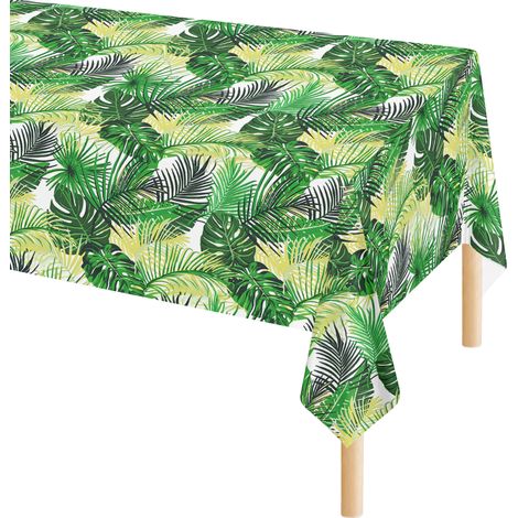 Tovaglia Antimacchia In Pvc Stampa Digitale Idrorepellente Facile Da Tagliare Copritavolo Cucina Vendita A Metro Tavolo Interno Esterno Salvatavolo Cerata 140x500Cm - Dis84-Giungla (1/5)