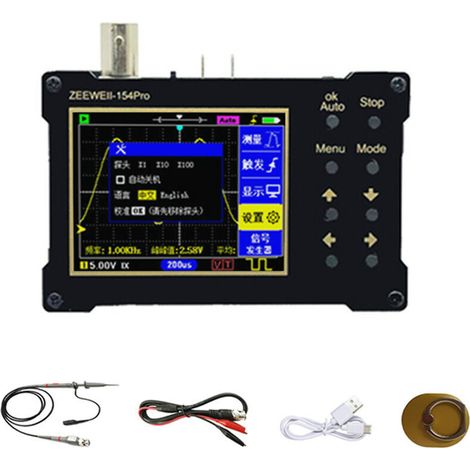 Oscilloscope numérique à écran couleur TFT 320240 résolution 2.4 pouces 40MSa/s générateur de Signal de prise en charge du taux d'échantillonnage (bande passante 18M),de DEBUNS (1/5)