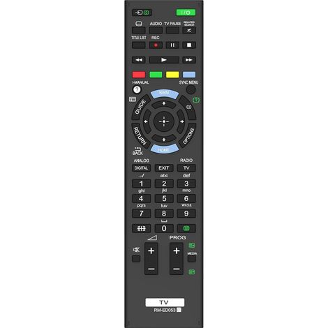 Remplacement Télécommande Sony RM-ED053 pour Telecommande Sony TV RM-ED052 RM-ED050 RM-ED053 RM-ED060 RM-ED044
