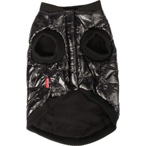 Gilet/giacca impermeabile per cani, taglia M, nero (1/4)