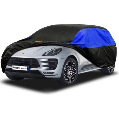 Autoabdeckung wasserdicht atmungsaktiv für Porsche Macan (2014-2024) Schwarz Blau (1/5)