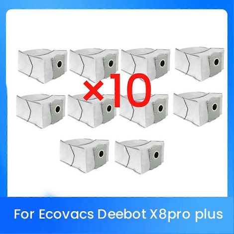 10 Dust Bags pour X8pro Plus Sweeper Accessoires Built to Last and Work Well (1/5)