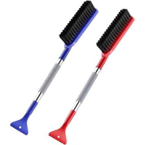 Pala para nieve y rascador de hielo 2 en 1, apta para coches en invierno, con pala para hielo y cepillo para nieve desmontables, de construcción robusta. (1/5)