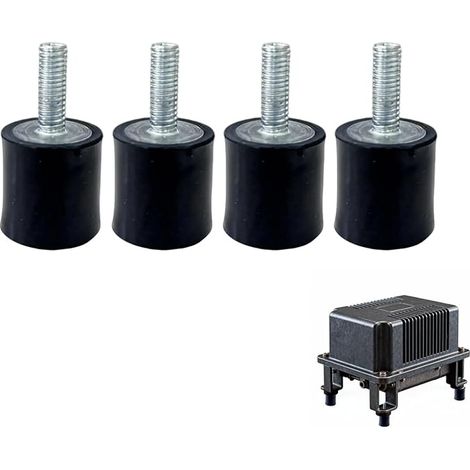 Rubber Supports M6 Silent Block Shock Absorbers 20mm x 20mm Universal Vibration Isolators for Fitness Equipment, Air Conditioning, Motors (VD M6 20X20) (1/5)