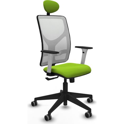 Chaise de bureau piqueras y crespo Motilla vert pistache simili cuir (1/2)