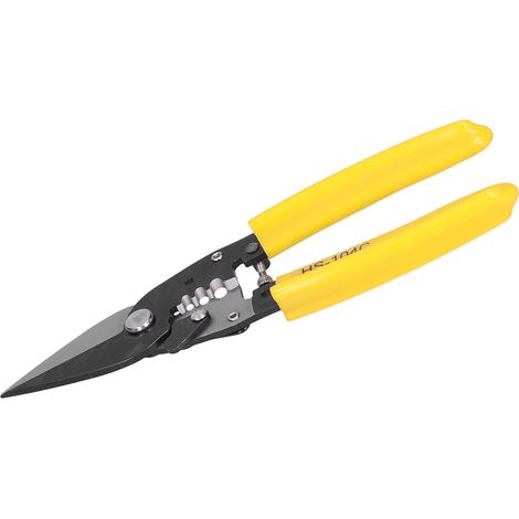 Pince coupante à ressort avec poignée isolée en polycarbonate et dénudeur de fils en acier à haute teneur en carbone. (1/5)