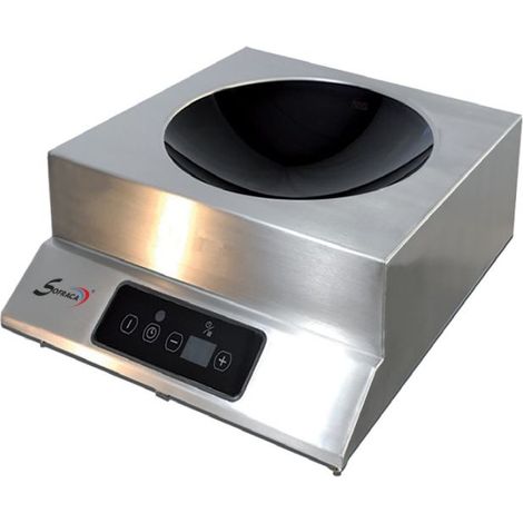 Wok inox à induction électrique 1 feu (Ø)310 mm, 3500 W, 220 V - MONO