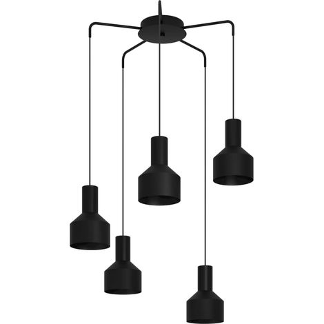 Suspension EGLO Casibare Noir 5xE27 40W (1/3)