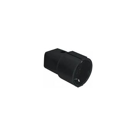 BACHMANN Conector hembra con toma de tierra negro, 912.170 (1/2)