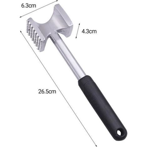 ALLONGE POUR VIANDE ADevoir de viande Puissant Viande carrée double face professionnelle style-Black 1 (1/4)