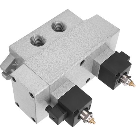 Électrovanne 5/3 double commande électrique, tiroir coulissant, raccord G3/4, K35D2H-20AC220V, pour circuit pneumatique industriel (1/5)