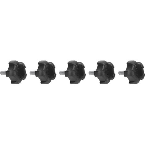 Bouton de serrage à filetage M6, tête étoile, vis de serrage manuelles en plastique pour machines-outils (1/5)