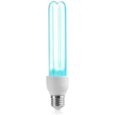 Lampe désinfectante UV E27 220V 26W Stérilisation UVC 254 nm avec ozone, Angle d'éclairage 360°, Tube de quartz (1/5)