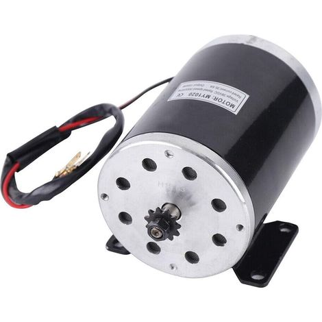 Moteur électrique 36V 1000w, moteur de karting 3000rpm moteur à courant continu moteur à brosse vitesse nominale moteur sans brosse entraînement à chaîne 25h - 11t