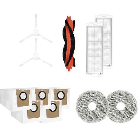 Accessoires de rechange pour aspirateur robot laveur XIAOMI MIJIA Omni M30 PRO/C107 : brosse principale latérale, filtre et sac à poussière. (1/5)