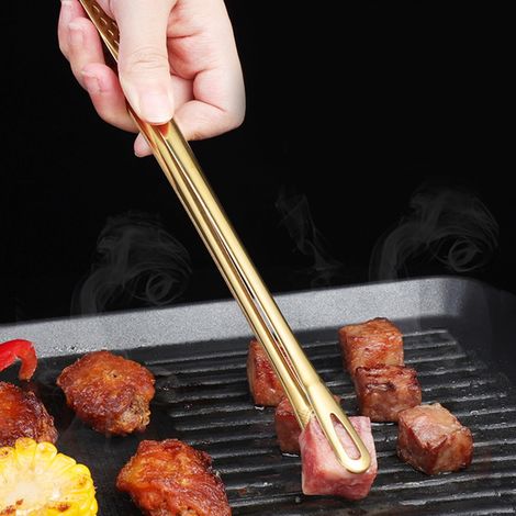 Pince À Grillade - Acier Inoxydable - Pour Barbecue Coréen Buffet Plats De Viande - 1 Pièce (1/5)