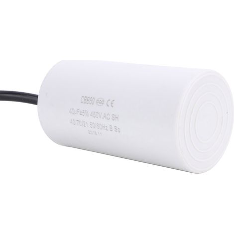 CBB60 Öko-freundlicher Motorbetriebskondensator 450 V 40 µF ESR 0,2 für elektrische Haushaltsgeräte (1/5)