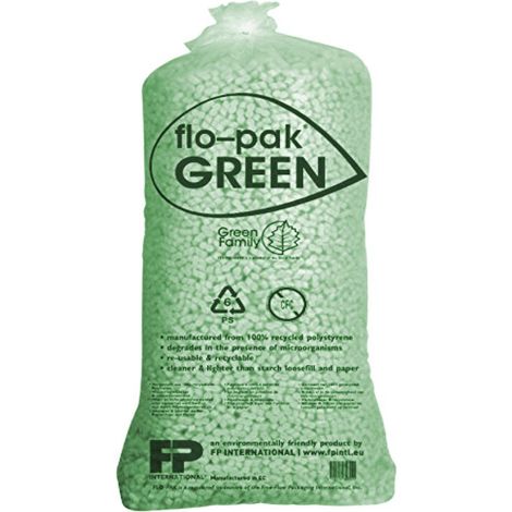 400 Liter DAS ORIGINAL BIO Flo-Pak Grün Verpackungschips Füllmaterial