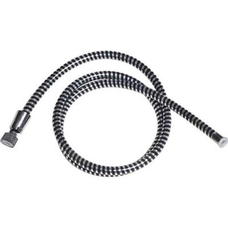 Flexible de douche pvc 200cm - noir/argente - Tendance (1/3)