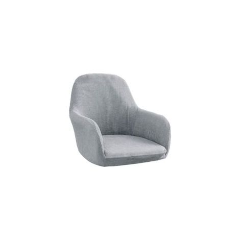 Housse de chaise européenne intégrale – Gris argenté – Style élégant (1/4)