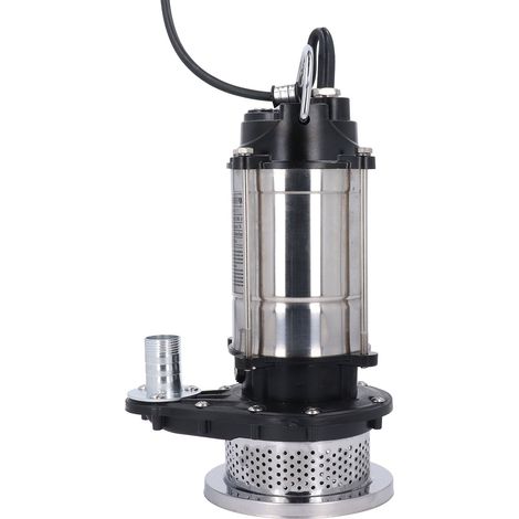Pompe Submersible en acier inoxydable, transfert électrique d'élimination de l'eau, 1100W, tête de 20M, 3 mètres ³/h, pour piscine et étang, prise ue (1/5)