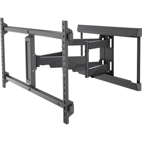 Supporto a parete per TV Pro FULLMOTION (XL), nero, supporto per televisori da 43 a 90 pollici (109 - 229 cm), max. 60 kg, completamente mobile: girevole, inclinabile, scorrevole lateralmente.