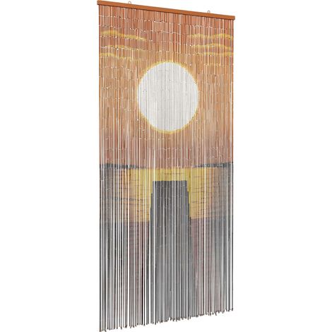 vidaXL Insect Door Curtain Multicolor 200 x 100 cm Bamboo