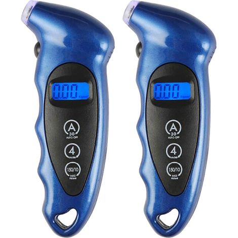 Compatible avec les manomètres de pression des pneus 2X, les manomètres numériques de pression des pneus pour voitures, vélos et camions, testeur automatique de tableau de bord LCD. (1/5)