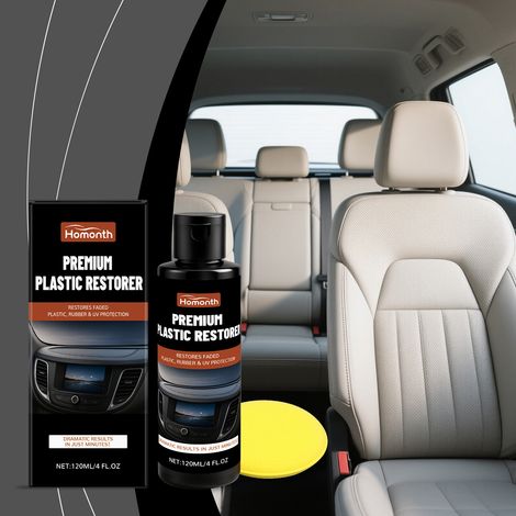 Dark-colored plastic protectant, automotive plastic coating agent, crystal coating agent for plastic parts -- 120ml1, sponge1 -- BIEMMEDUE (1/5)