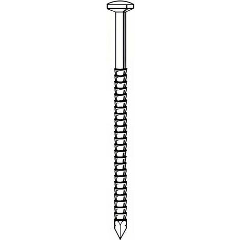 Pointe Annelée en Vrac Tête Bombée Inox A4 - 25/27x55 mm - 1 kg - D-Work (1/2)