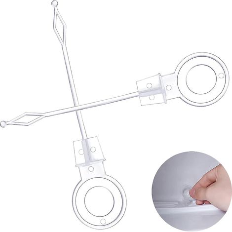Lot de 2 ventouses universelles pour orifice de vidange de réfrigérateur-congélateur, outil de nettoyage en plastique, accessoire de réfrigérateur. (1/5)