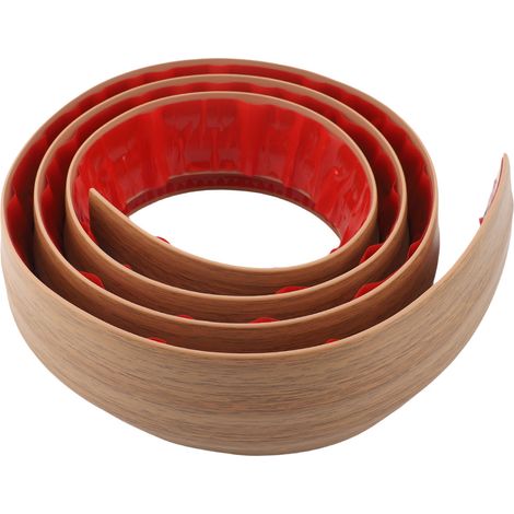 Barre Transition Sol 6.56FT Auto Adhésive PVC Seuil Porte – Couvre Stratifié Diviseur Plat Connexion Joints, Chêne Jaune 50x10mm/2.0x0.4in (1/4)