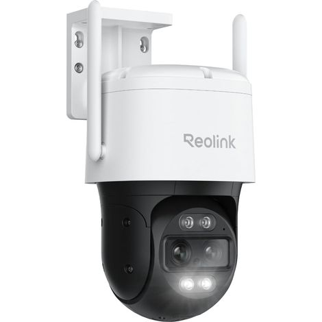 4K PTZ Camera Surveillance WiFi Exterieure à Double Objectif, 2,4/5 GHz Wi-FI 6, Zoom 6X, Détection Personne/Véhicule/Animal, Suivi Auto, Vision Nocturne, Alimentation Plug-in, TrackMix WiFi (1/5)