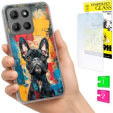 Funda para Motorola Moto G15 Photo Case Back Dog + cristal (1/5)