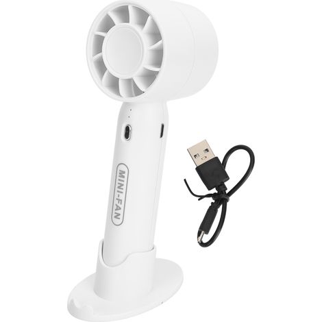 Sèche-cils portable rechargeable 3 vitesses - Ventilateur silencieux pour extensions de cils - Blanc