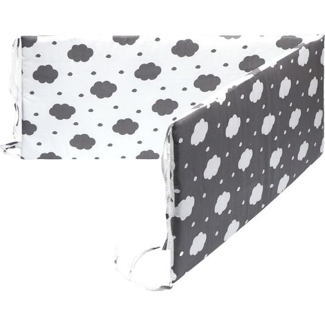 1 pièce Tour de lit bébé, protection lit bébé en coton, barrière sécurité lit bébé, accessoire lit bébé (130 x 30 cm) (1/5)