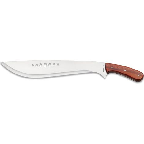 Coupe-canne à machette iFIELD Basic EL29066, lame en satin de 37 cm, mango en bois, avec housse en nylon, outil de camping pour la pêche, la chasse, le sport